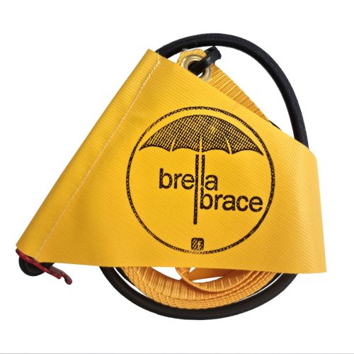 Brella Brace for Beach Umbrella Securing System