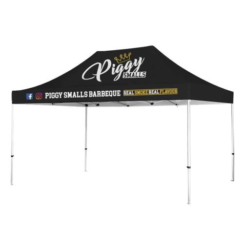 3m x 4.5m Custom Printed Pop-up Tents Instant Marquee Piggy Smalls Main Image