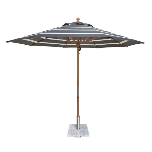 Shelta Veneto Stripe Timber Umbrella 2.7m Octagonal