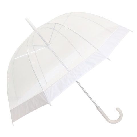 Willow Tree Birdcage White Border Rain Umbrella