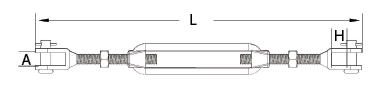 Jaw Jaw Turnbuckle Technical Specifications