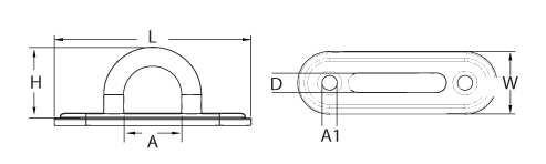 Stainless Steel Oblong Plates 