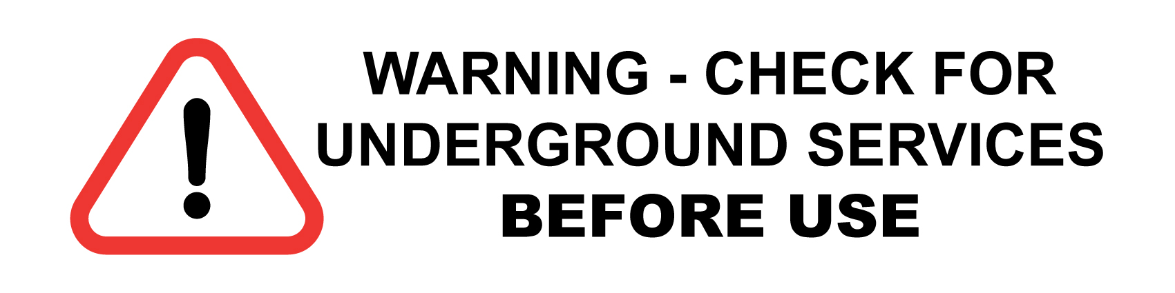 Underground warning 